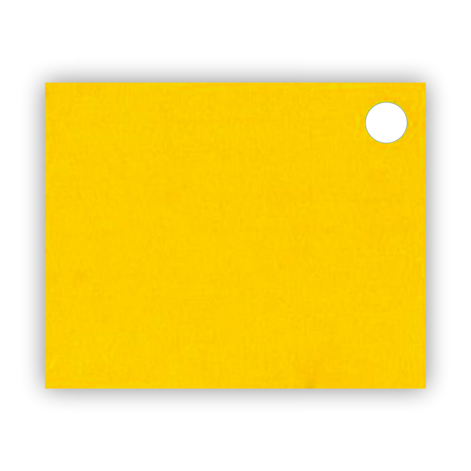 Placa MDF 2.7 mm, galben cu față dublă - imagine 2