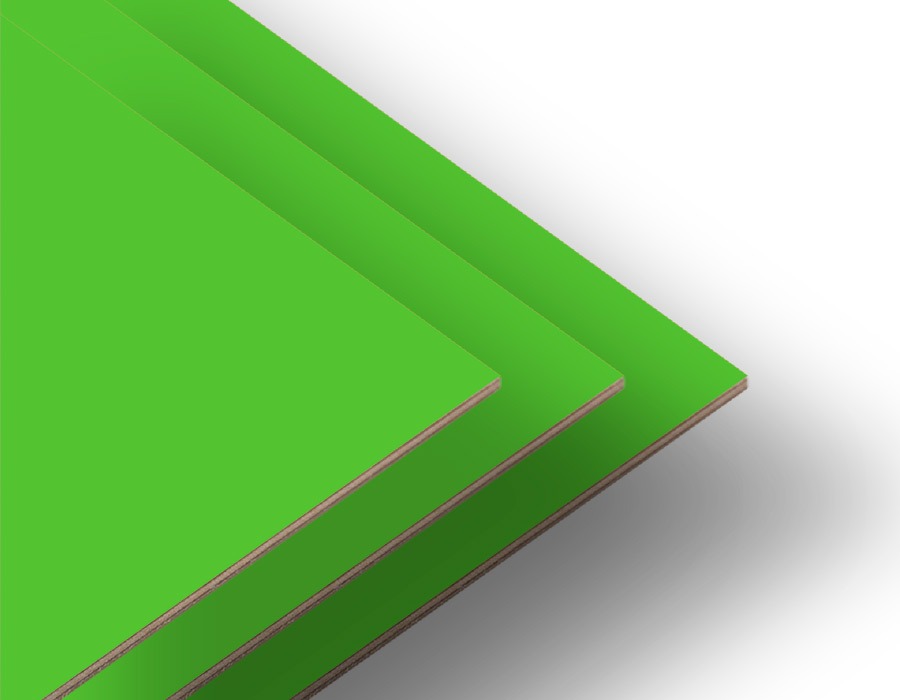 Placi MDF 2.7 mm, verde cu față dublă