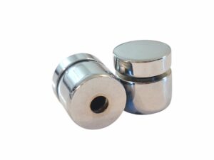Distanţiere semnalistică din metal zincat argintiu, 13x10 mm