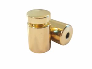 Distanţiere semnalistică din metal zincat auriu, 13x20 mm