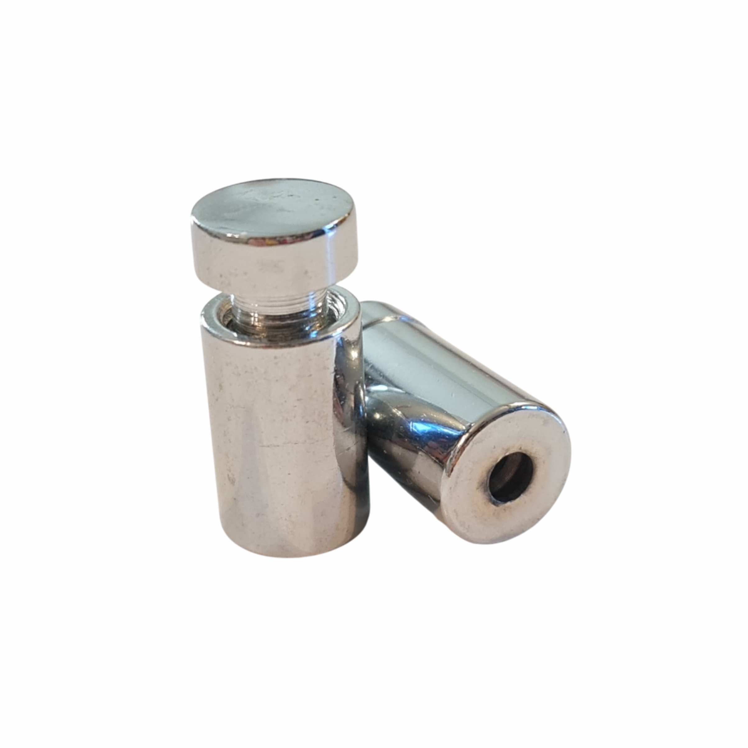 Distanţiere semnalistică, din metal zincat argintiu, 13x20 mm