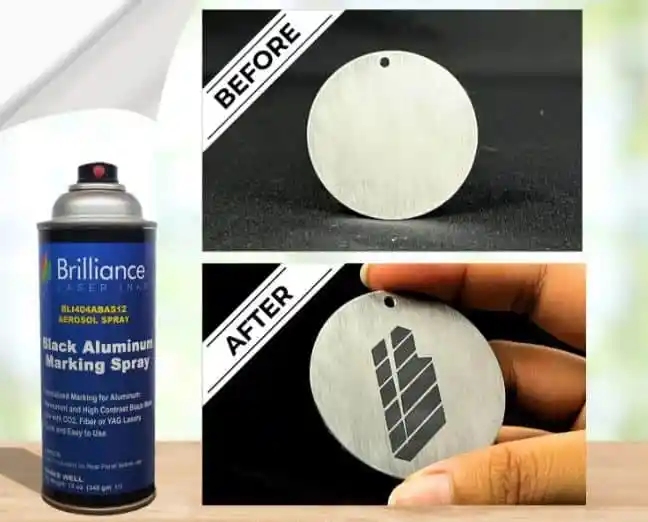 Spray cu negru pentru marcare gravare laser special pentru aluminiu - imagine 2