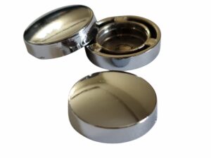 Capace decorative argintiu 25 mm