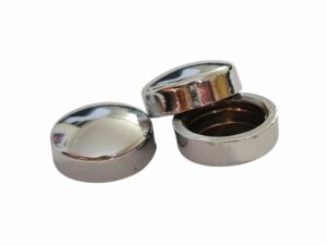 Capace decorative argintiu 20 mm