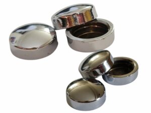 Capace decorative argintiu 15 mm