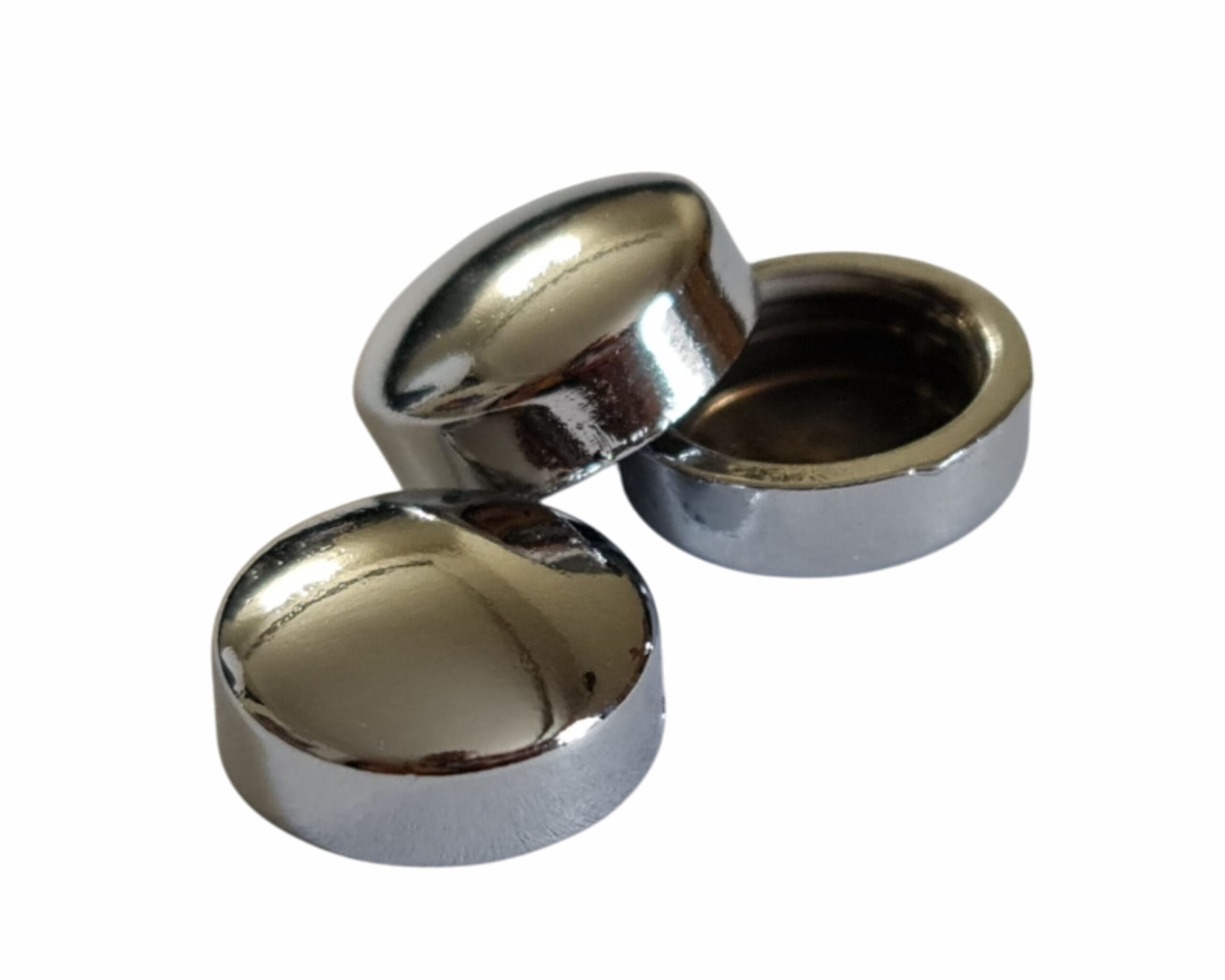 Capace decorative argintiu 20 mm - imagine 3